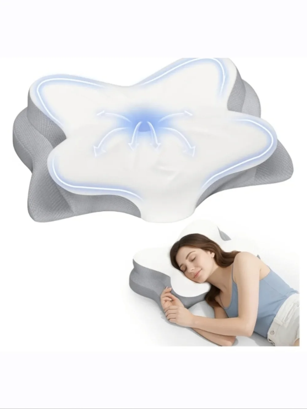 F-YOVA Memory Foam Contour Pillow - Ergonomic Support NEW IN BOX - Picture 9 of 13